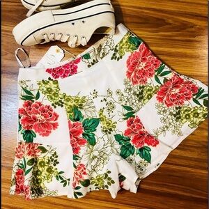 Nordstrom Loverich floral high waisted shorts